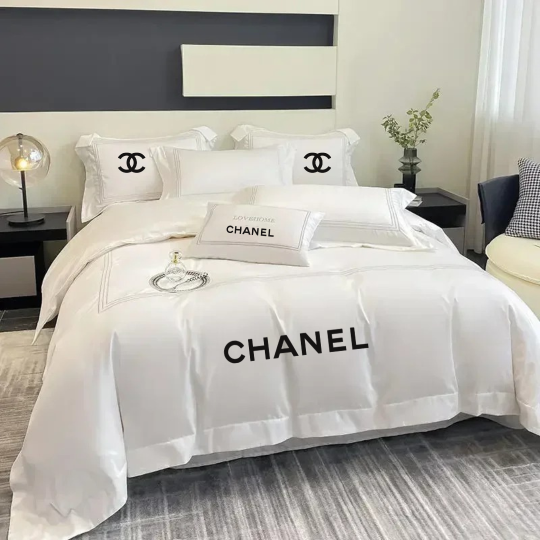Jogo de Cama Parisiense ChaneI 5 Peças