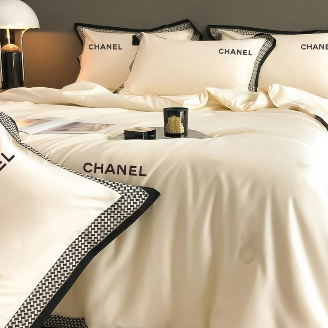 Jogo de Cama Minimal ChaneI 5 Peças