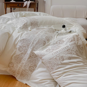 Jogo de Cama Bordado Jacquard C. DlOR 5 Peças