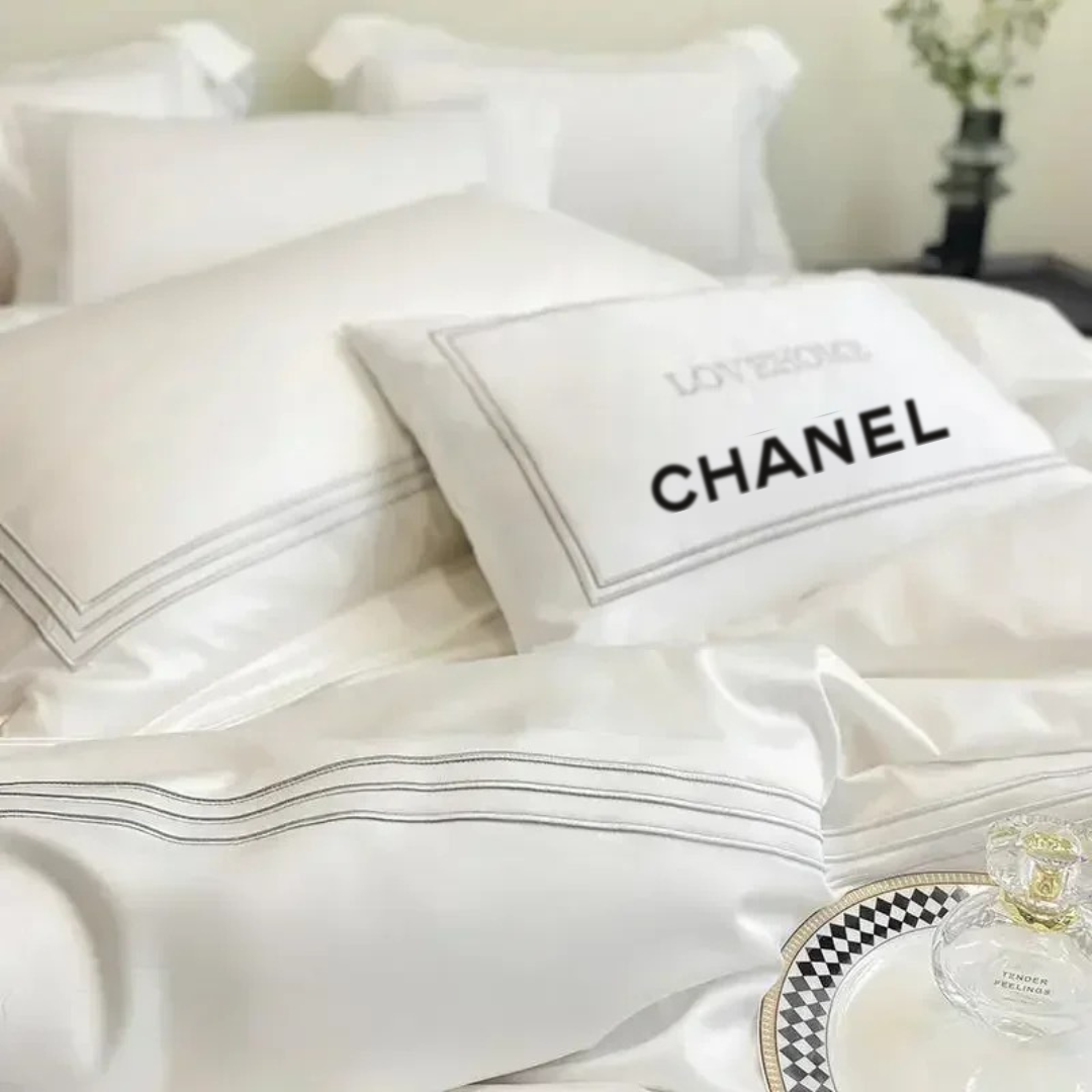 Jogo de Cama Parisiense ChaneI 5 Peças
